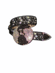 Luxe Premium Studded Rhinestone Belt 25 BLACK GLOBE