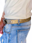 LUXE INT. GREY/GOLD BELT 4