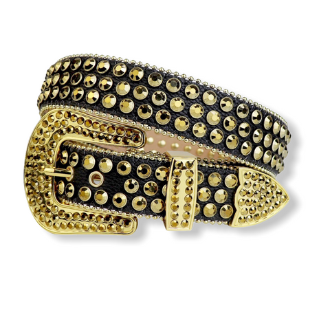 LUXE INT. BLACK/GOLD BELT 8