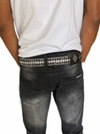 LUXE INT. BLACK/SILVER BELT 9
