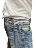 LUXE INT. LIGHT BL. CLEAR BELT 12