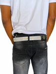 LUXE INT. SILVER/DIAMOND BELT 23